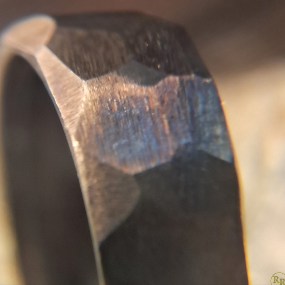 Special S Bend Facet Style Grind Spoon Ring - Picture 3 of 3